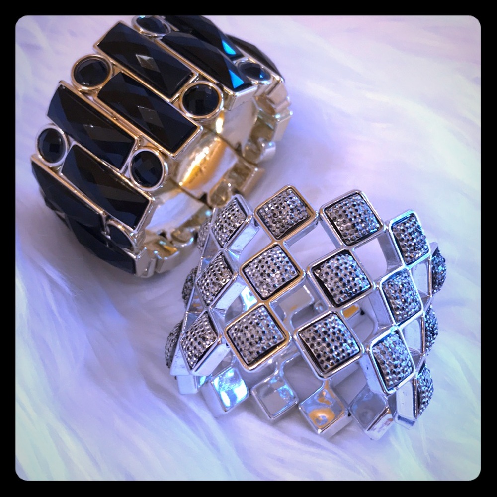 Bracelets. Two-stretchy. EUC